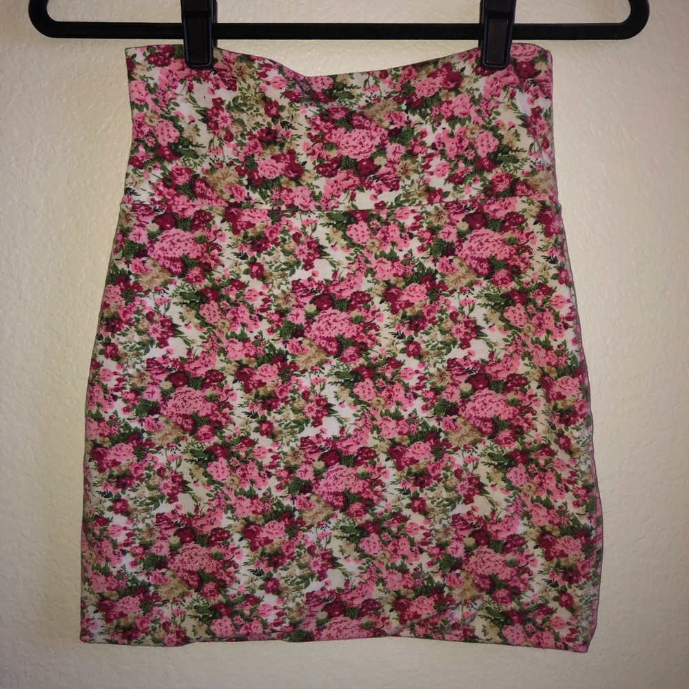 Floral Bodicon Skirt